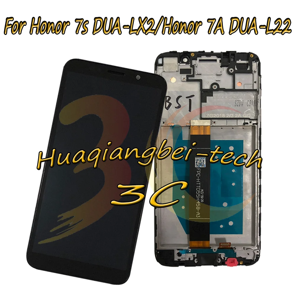Za Huawei Honor 7s DUA-LX2 LCD-Zaslon, Zaslon na Dotik, Računalnike Montaža Z Okvirjem Za Huawei Honor 7A ( 5.45-palčni ) DUA-L22