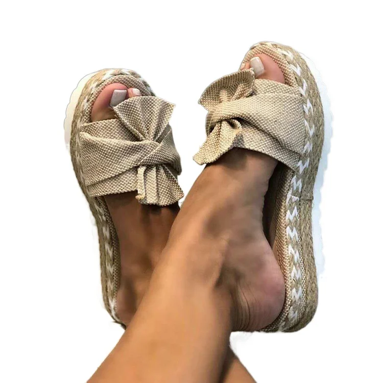 2021summer ženske sandale copate ravno pete sandala žensk lok sandali copate zaprtih prostorih in na prostem Flip Flops Plaži Čevlji