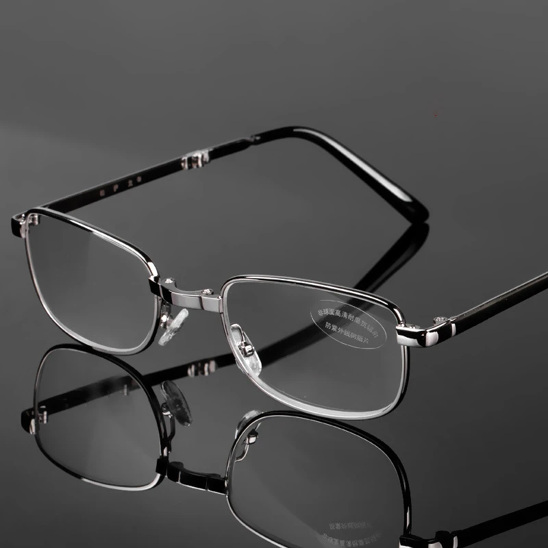 Naravni Zložljiva Objektiv Obravnavi Očala Moški Ženske Kvadratnih Full Frame Presbyopic Očala Anti-Scratch Dioptrije Za Očala +1.5 2.0 2.5