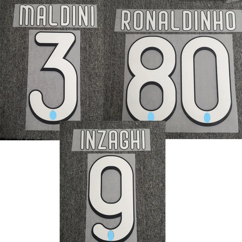 2009-2010 #9 Inzaghi #80 Ronaldinho #3 Maldini Nameste Nogomet Tiskanje Nalepk Na Prenos Popravkov