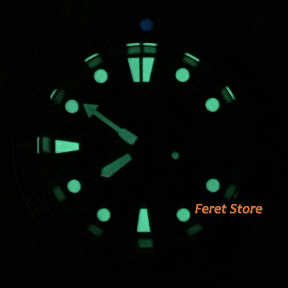 Bliger 40 mm, iz nerjavnega Srebro Primeru Safirno Steklo Črno sterilne Izbiranje Svetlobna Moške Vrh Priložnostne Luksuzni Mehanske Samodejni Watch