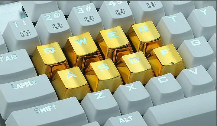 KEFAN 12-tipka za PBT keycap pozlačen kovinski osebnost prepustnost svetlobe igre mehanska tipkovnica keycap univerzalni tip