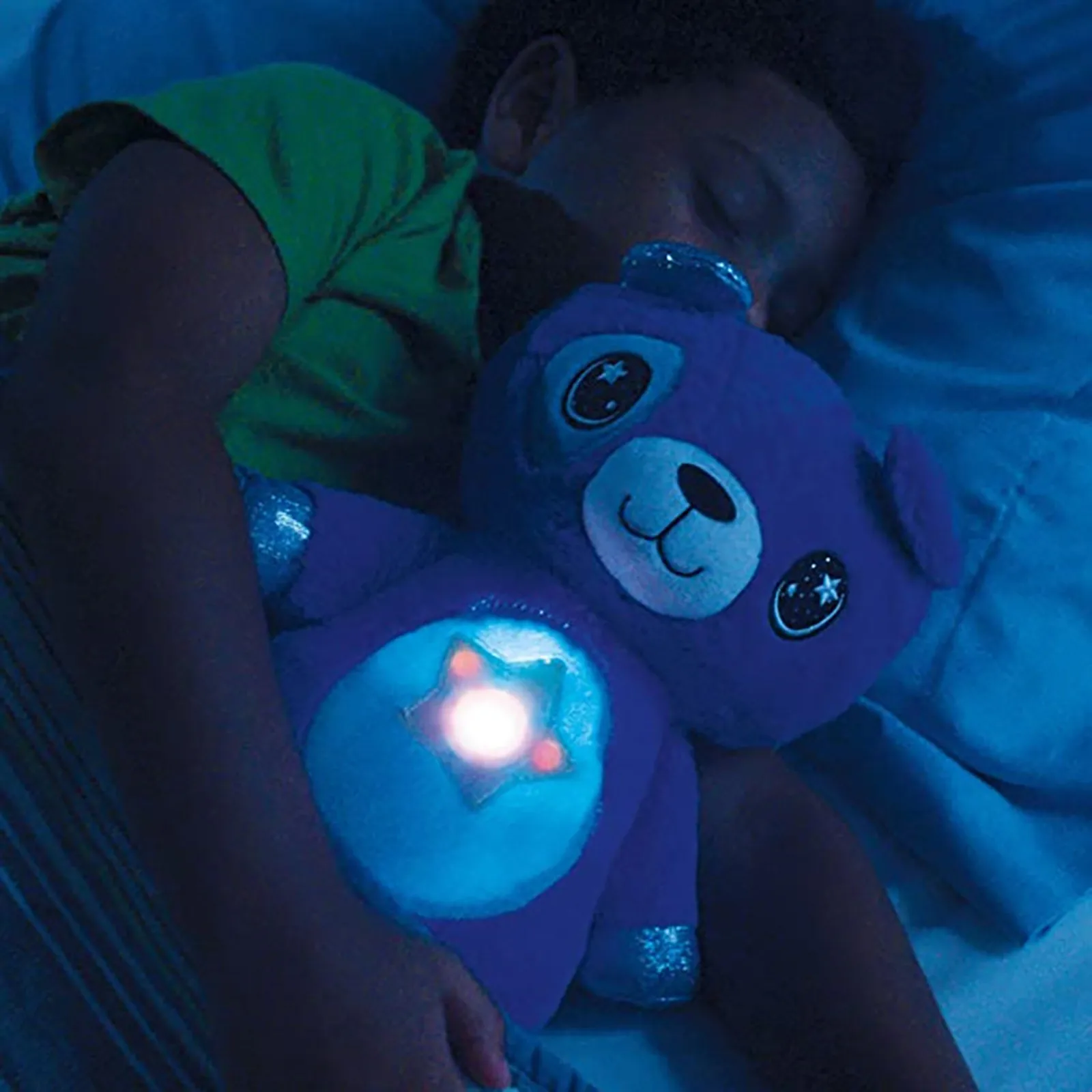 Otroke, Risanka Plišastih Igrač LED Noč Svetlo Zvezdnato Trebuh Sanje Projekcija Lučka Tolažba Lučka Star Projektor Xmas Darila za Rojstni dan