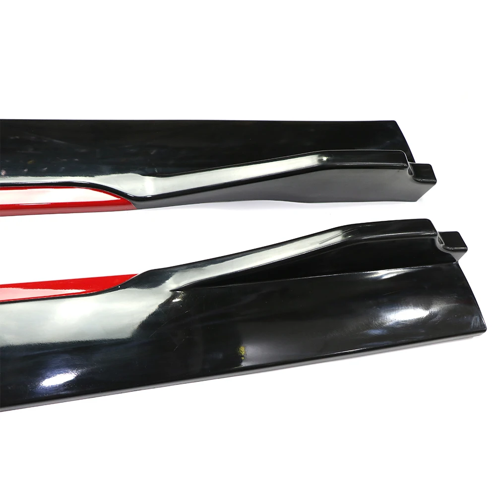 4PCS Ogljikovih Videz/Black 2.4 m Univerzalno Strani Krilo Razširitve Avto Strani Krila Winglet Razdelilniki za Ustnice Za BMW Za Benz Za Honda