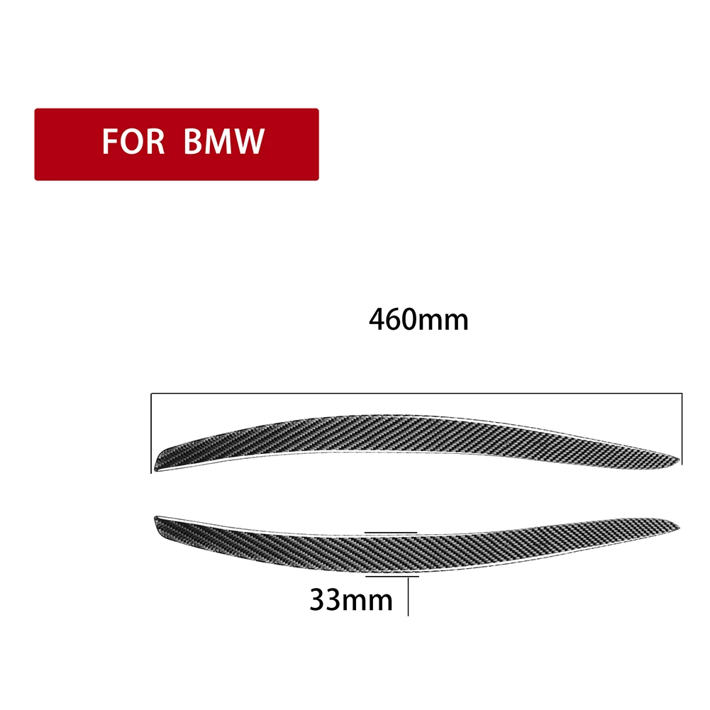 Primerna Za BMW Serije 3 E92 E93 E92 M3 06-12 Smerniki Veke Realni števili Ogljikovih FiberHeadlight Obrvi Kritje Trim Veke Dekoracijo