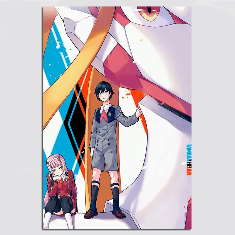 Platno Slikarstvo Anime Plakati Draga V Franxx Plakat Stenske Nalepke, Plakati, Stenskih slikah, za Dnevni Sobi Doma Deco