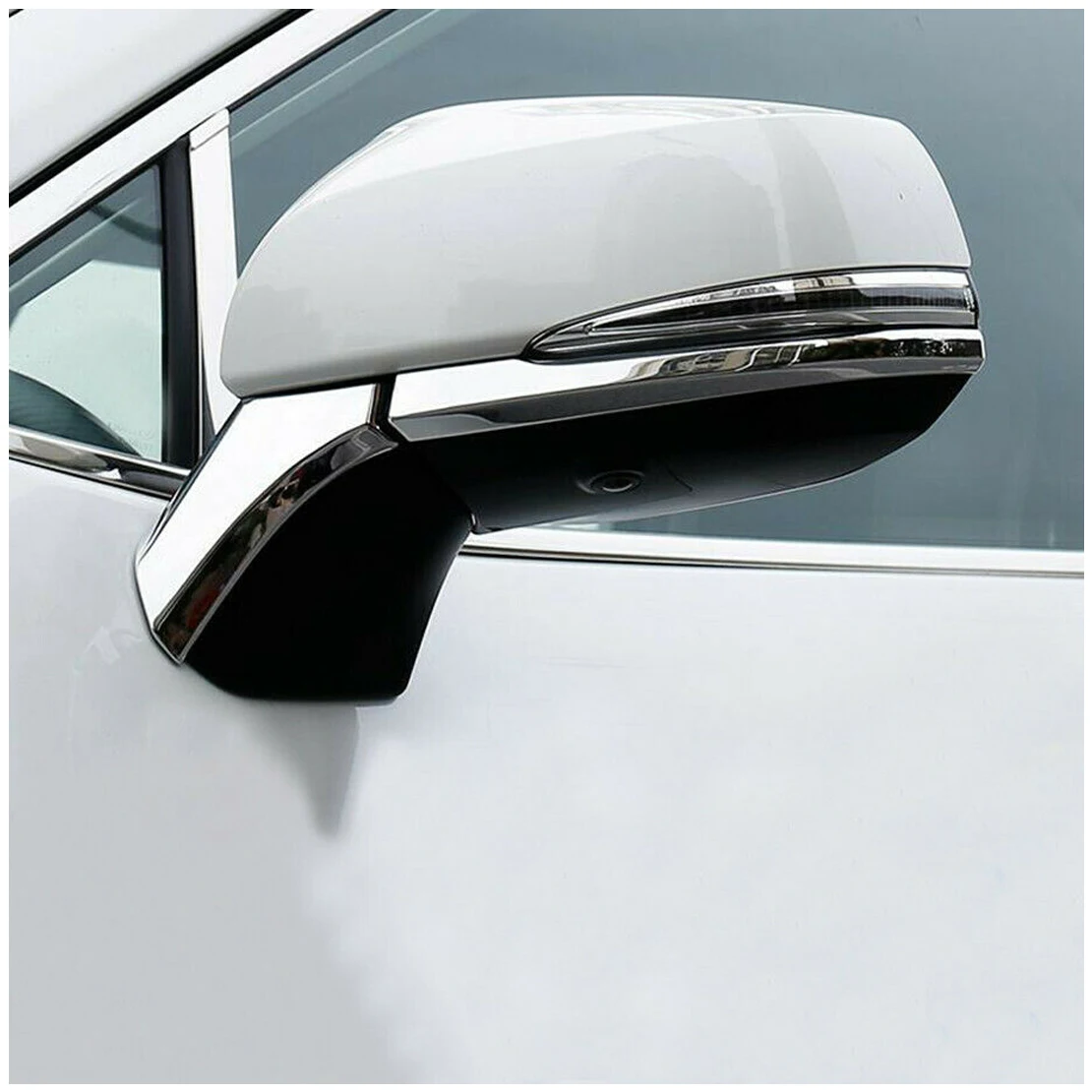 4pcs/Set ABS Chrome Avto Rearview Mirror Kritje Trim Trakovi Primerni za Dekoracijo Toyota Highlander 2020 2021 Dodatki