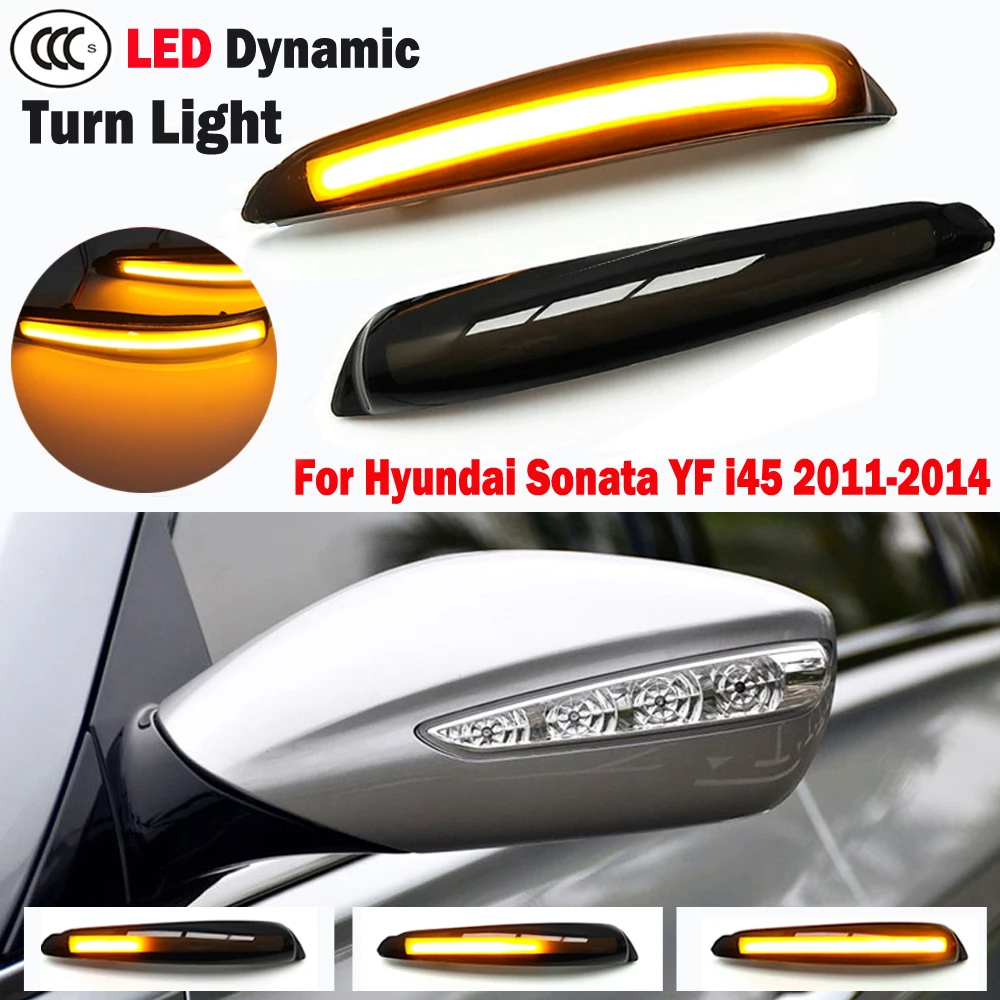 Za Hyundai Sonata YF i45 2011 2012 2013 Dynamic LED Blinker Strani Ogledalo Oznako Vključite Opozorilne Luči Lučka