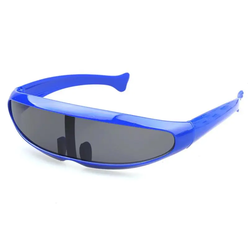 Smešno Plastične Barva Odseva Tudi Sam Objektiv Vizir Sončna Očala Cyclops Cosplay ' Enske Mo {Ki Stranki Oči Očala Za Otroke Pohodniška Oblačila