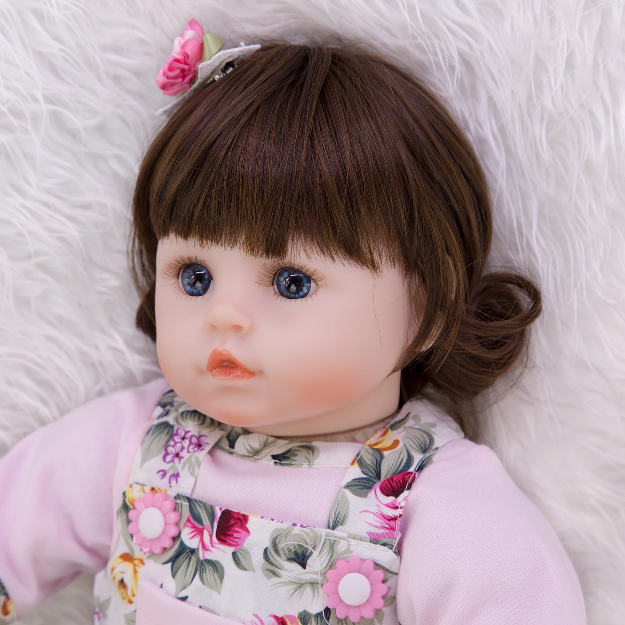 KEIUMI Veren Silikonski Prerojeni Baby Dekle Lutka 48 cm Očarljivo Prerojeni Boneca Realne Dojenček Rodi Za otroke BOŽIČ, Rojstni dan Zajčica
