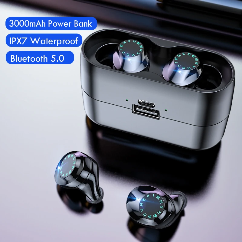 I31 TWS Slušalke Bluetooth Brezžične Slušalke IPX7 Nepremočljiva fones de ouvido Hrupa Preklic Slušalke z 3000mAh Moči Banke