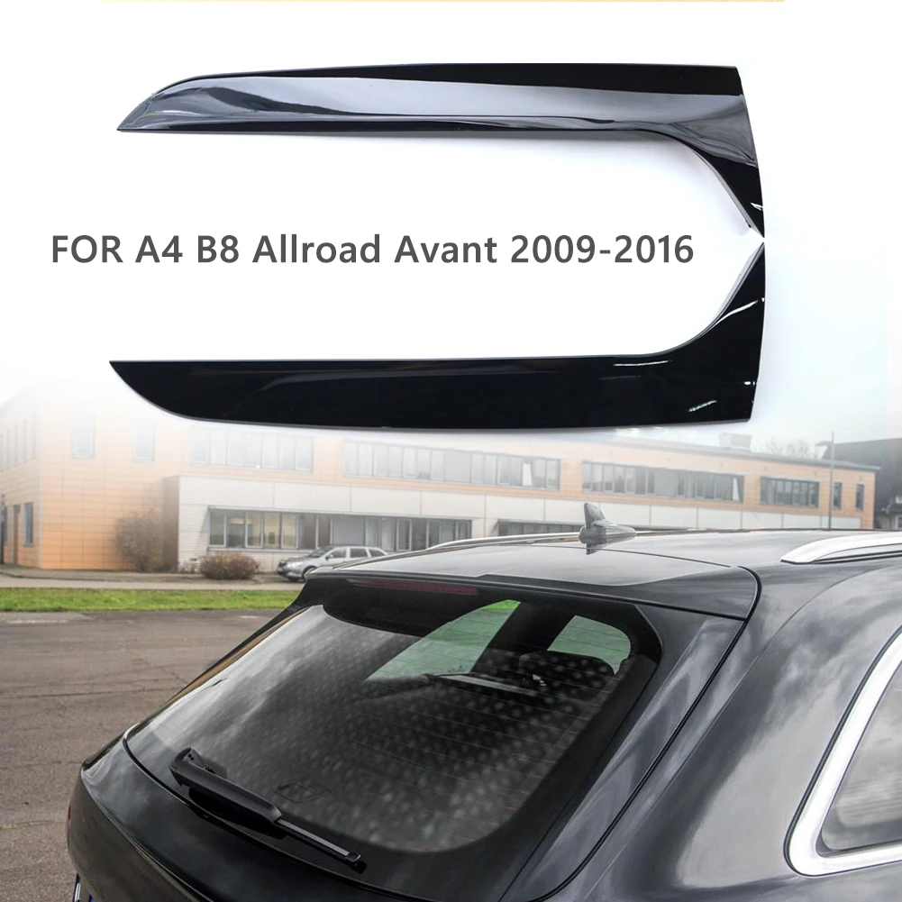 1 Par Kril Canard Splitter Avto Styling Navpično Plastičnih Zadnje Okno Strani Spojler za Audi A4 B8 Avant Allroad 2009-2016