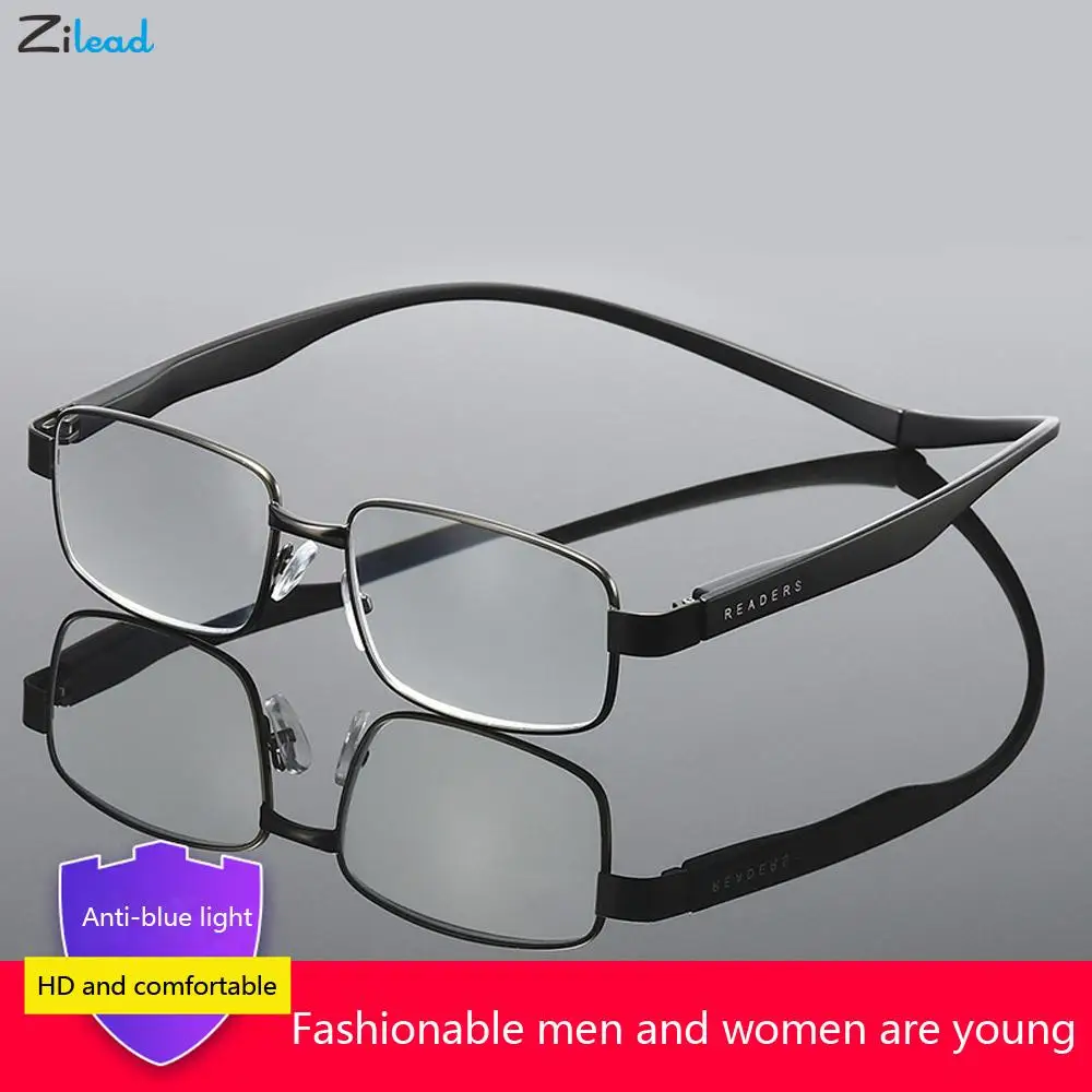 Zilead Vratu Visi Obravnavi Očala Moški Ženske Prenosne Magnetne Presbyopia Očala Proti Modri Žarki Daljnovidnost Očala Z+1~+4