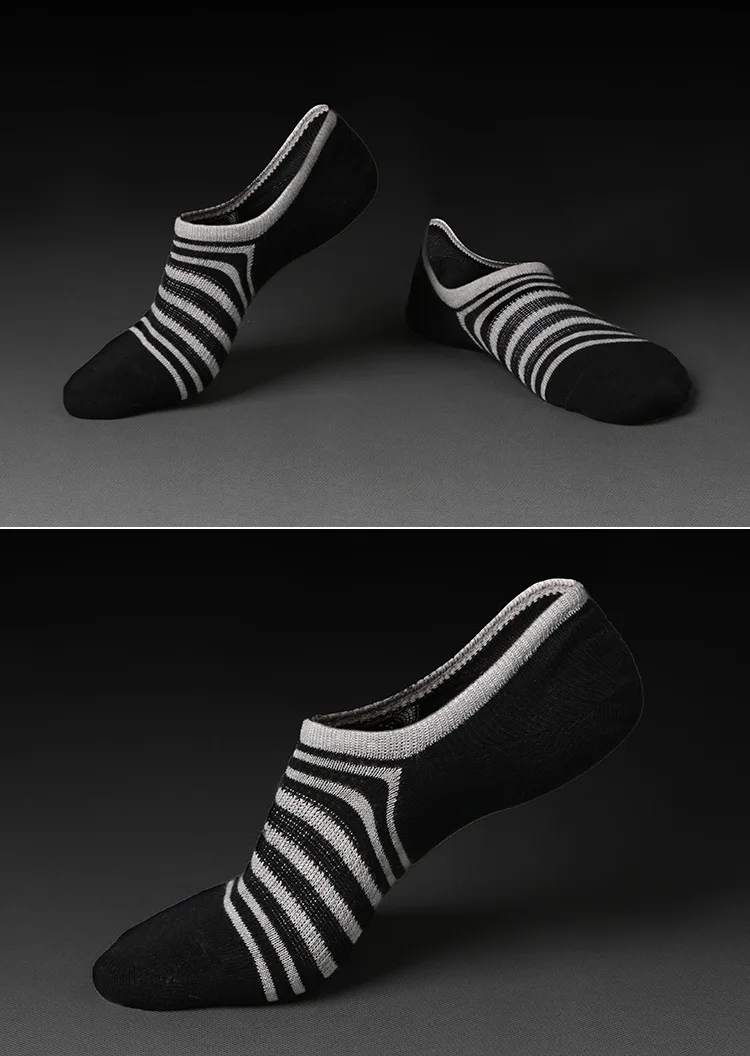 Poletne nogavice Moški Japonski slog Nevidno moda no-show Kratek 2021 trendi Hit prodaje prugasta Par Veliko Moških je nizko rezano nogavice