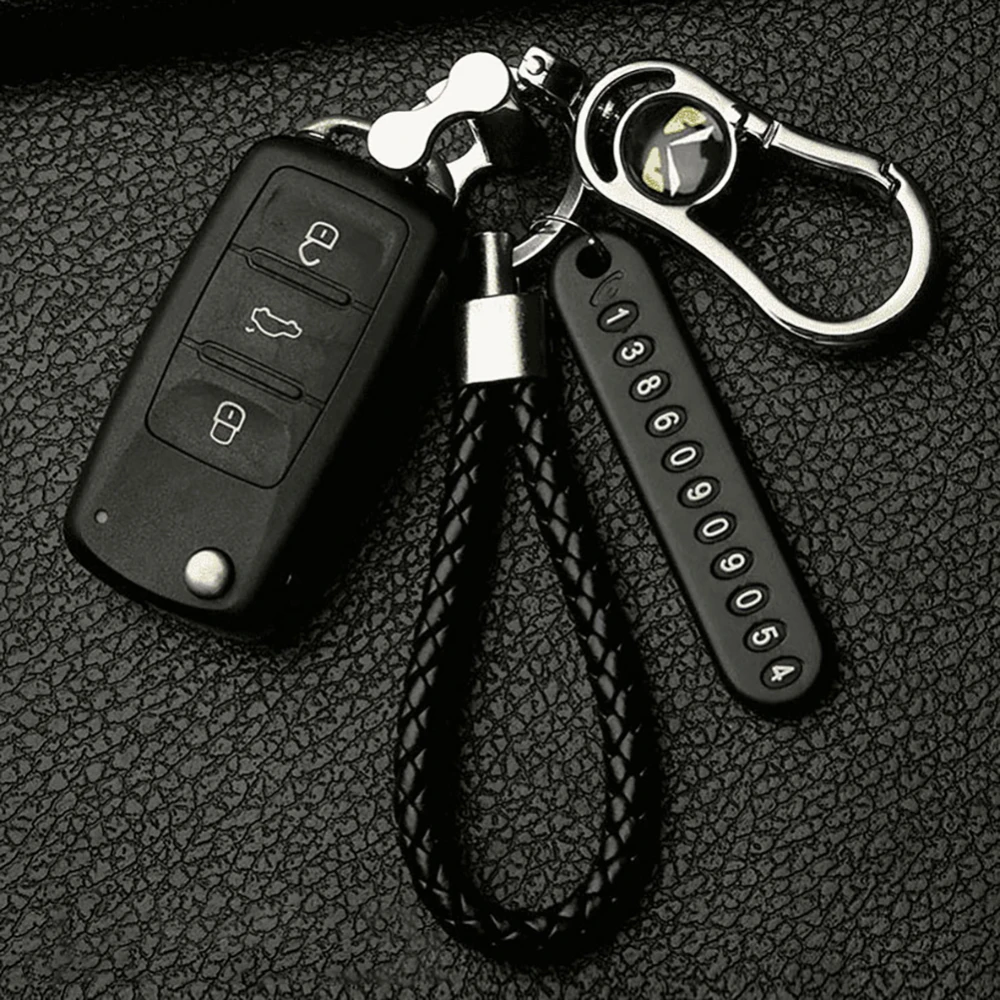 Anti-izgubil Avto Keychain Telefonsko Številko Sim Keyring Telefonsko Številko Ploščo Key Ring Auto Vozila Ključnih Verige Dodatki