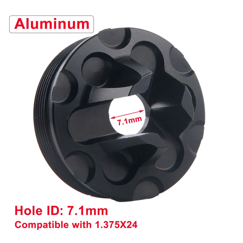 Aluminija navojna Adapter Flash Hider Sprednji konec Skp za znašala 1,57 palčni L10 palčni topila past filter za gorivo 1.375x24