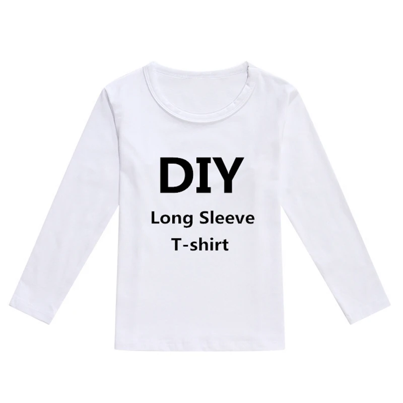 Meri Vaš Design Chirdren T-majice DIY Tiskanja Otroci Oblačila Fantje/Dekleta Meri Print Majica z Dolgimi rokavi,se Obrnite na Prodajalca Frist