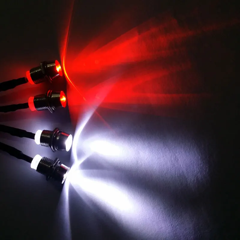 RC LED Noč Žarometi Žarometi 3/5mm LED Luč za Model Drift Gosenicah Avto BM88