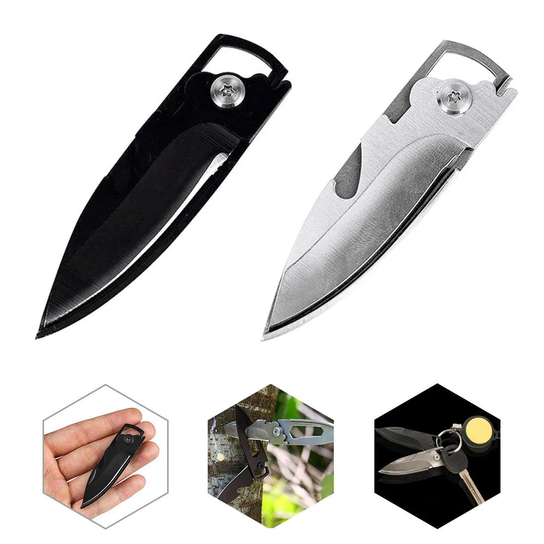 Večnamenski mini zložljiv EOS nož self-defense key ring nož odpirač za steklenice, piling piling odprto žep embalaže, Vroče Prodaje