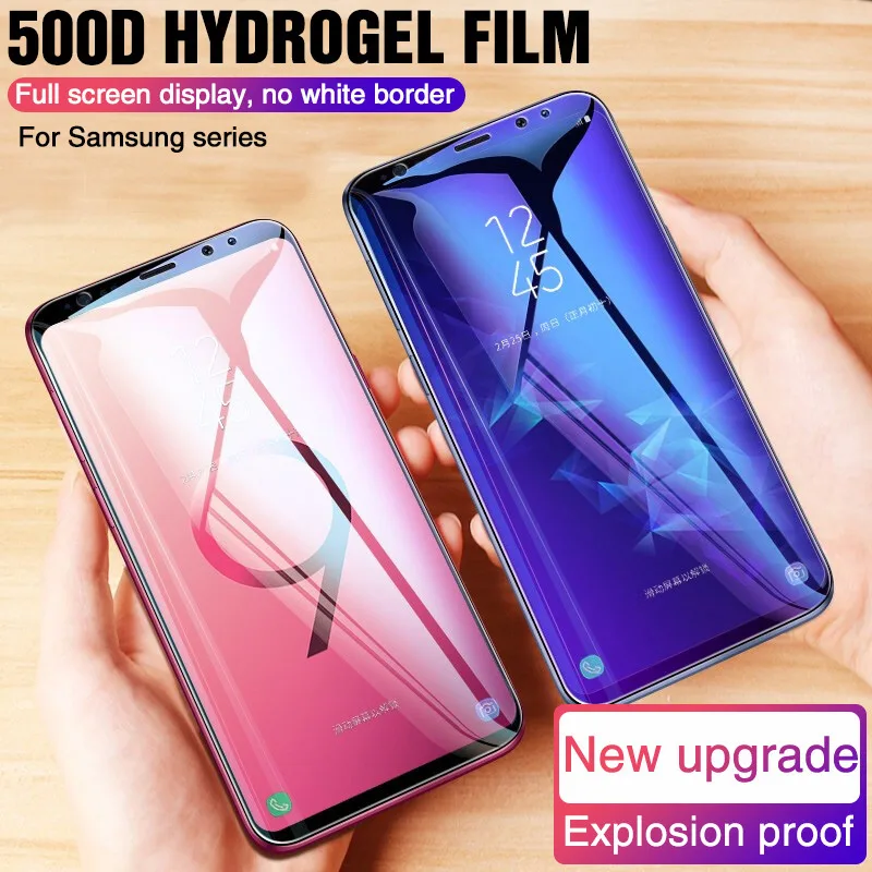 Polno Kritje Hydrogel Film Za Samsung Galaxy S8 S9 Plus Zaslon Patron Film Za Samsung S6 S7 Rob Plus Note8 Ne Steklo