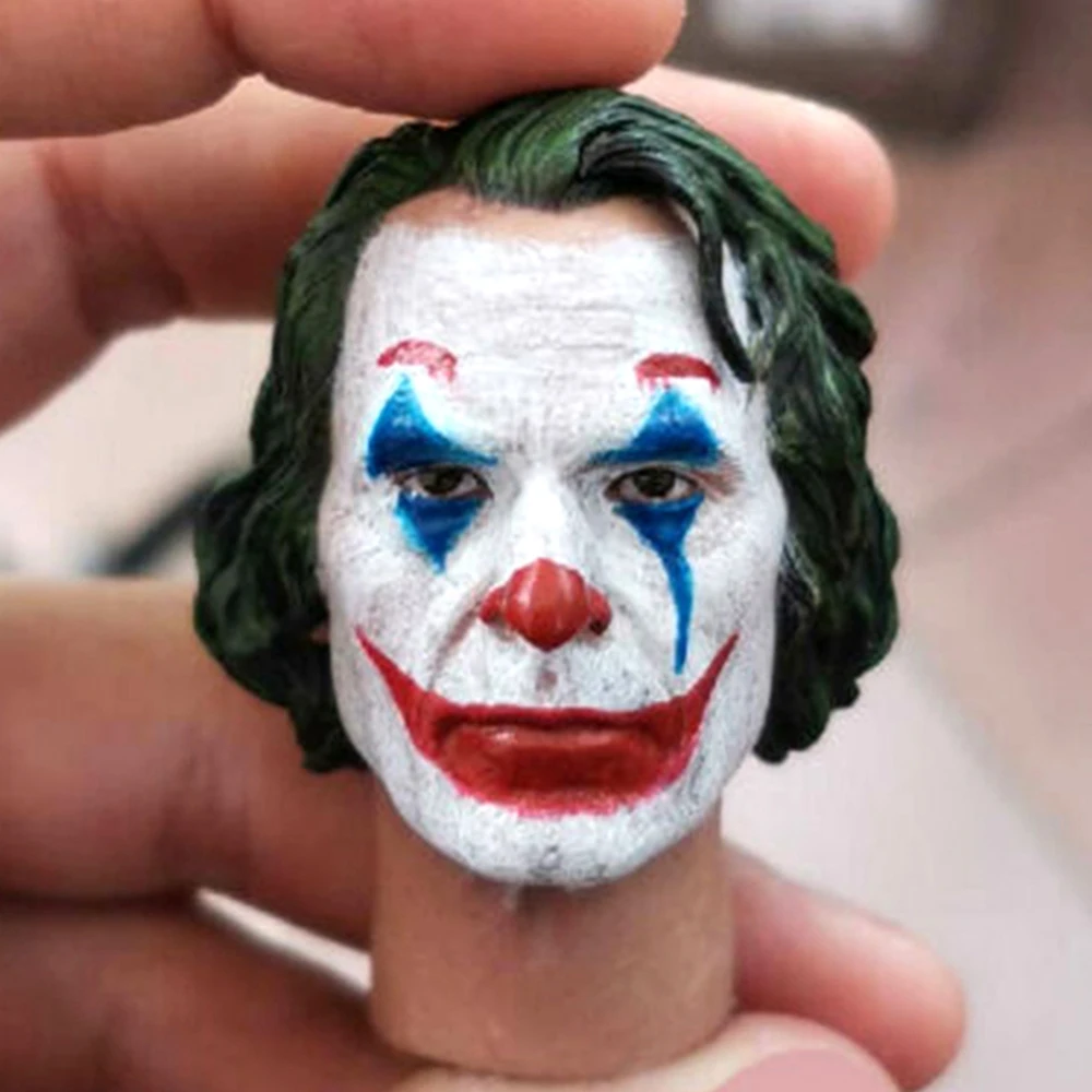 1/6 obsega Glavo carving opreme Joker Joaquin Phoenix Klovn Prequel Ličila Edition Glavo Skulptura Vklesan F 12