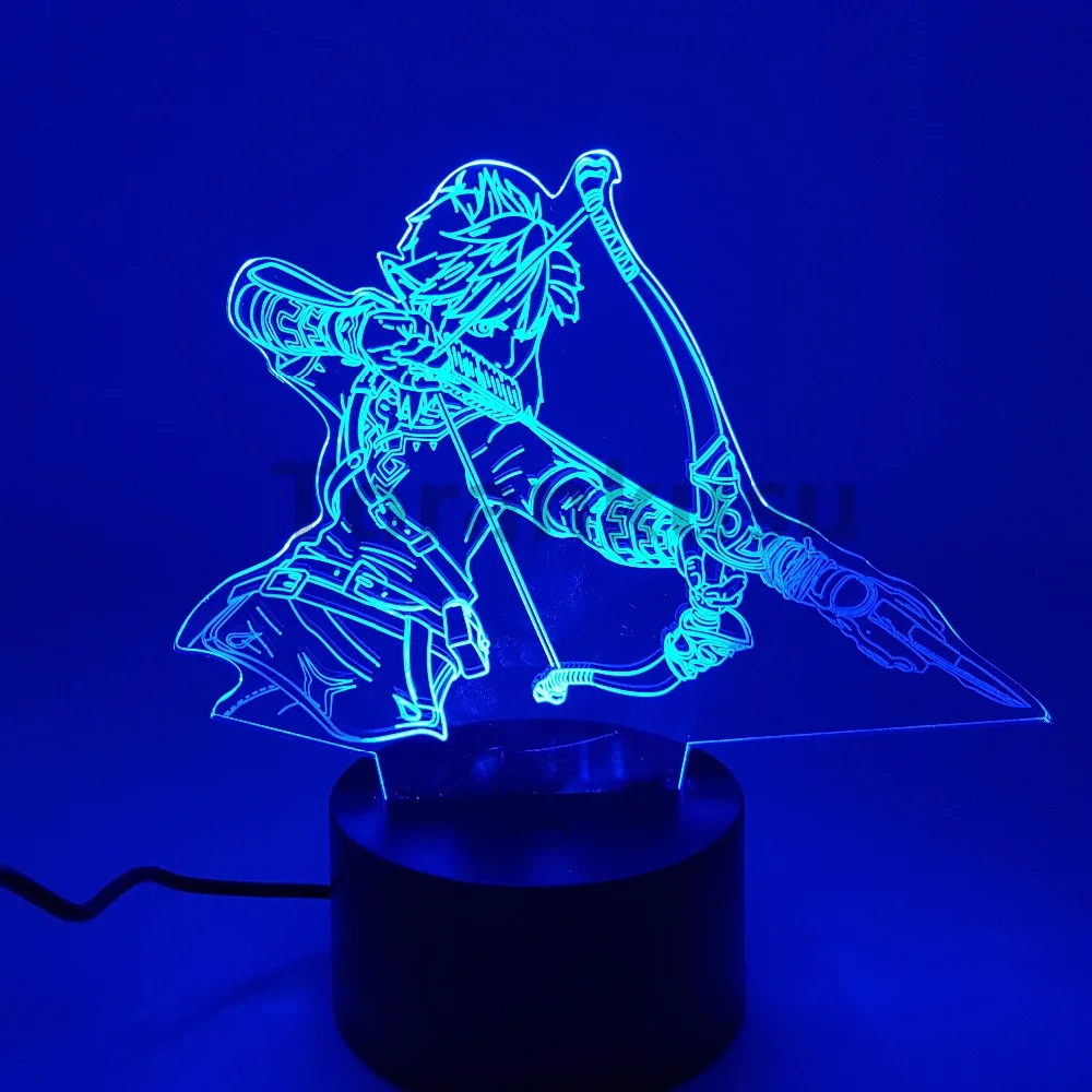 Anime Številke Zelda 3D Igrače v Noči Luči Model Povezavo Dih Divje Led Desk Dejanje Figurals Dekoracijo Doma Lutka Povezavo Božič Darilo