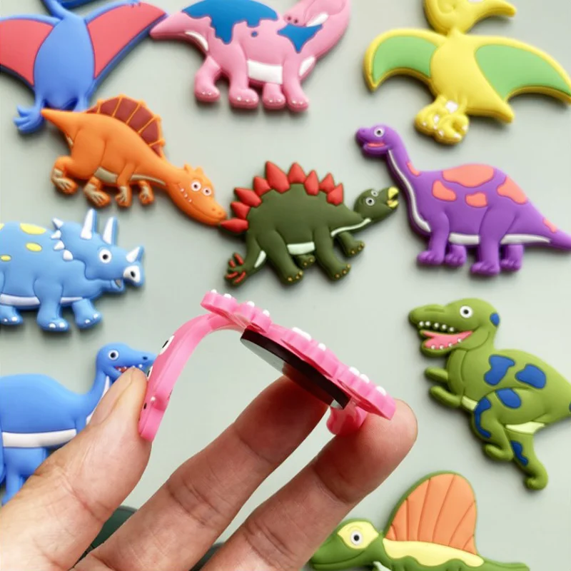 3D Ustvarjalne Dinozaver Hladilnik Magneti za Otroke, Risanka Magneti Spominek Srčkan Dinozaver Nalepke, Zgodnje Izobraževanje Doma Dekor DIY Decal