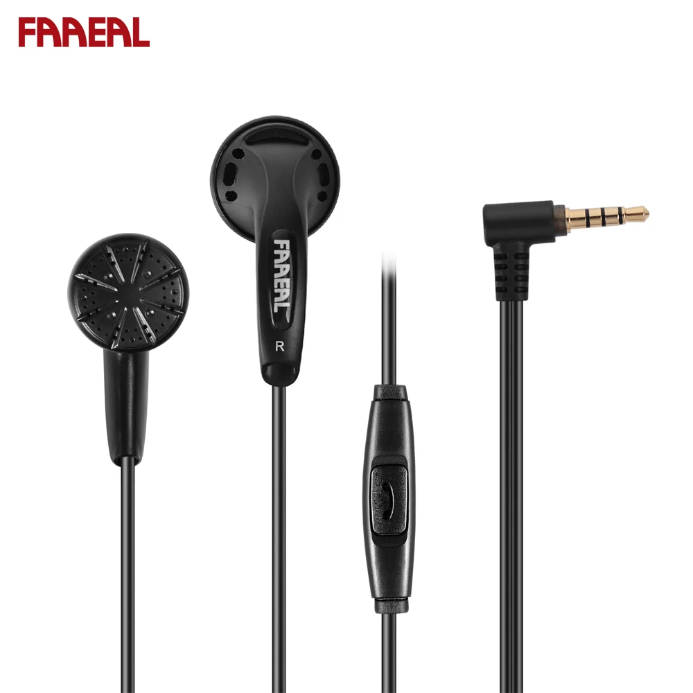FAAEAL Iris Prednika 32 ohm V Uho Ravno Glavo Čepkov HiFi Super Bass Slušalke 3.5 mm Žične Slušalke Za Xiaomi Pametne telefone PC