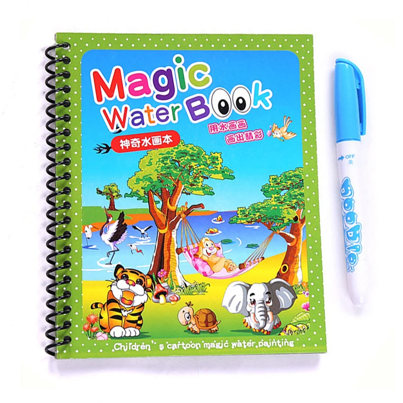 Montessori Igrače Otrok, Kolorit Knjigo Čarobna Voda, Barvanje Igrača Risanje Knjiga za Otroke Senzorično Igrače Zgodnjega Učenja Pomoči Otroci