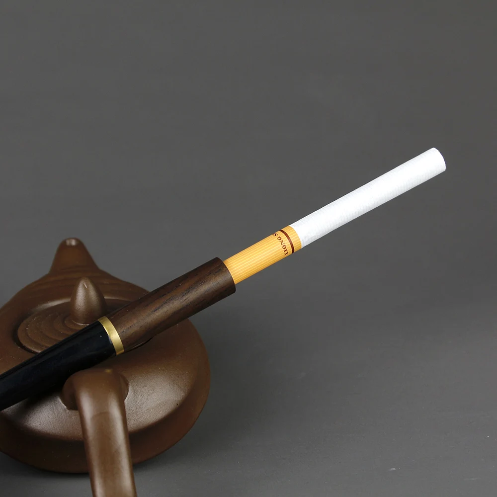 Novo Kajenje Cigaret Cevi 3mm Filter Ebony Les, Cevi za 5.5 mm in 8 mm Cigaret Imetnik Najboljši Straight Cigaret Cevi