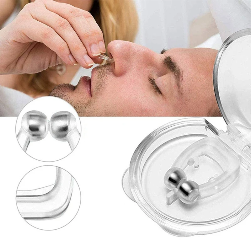 4Pcs/Set Magnetnih Silikonski Anti Smrčanje Nos Posnetke Strokovno Smrčanje Rešitev, ki Učinkovito Ustavi Smrčijo Lažje Dihanje Spanje