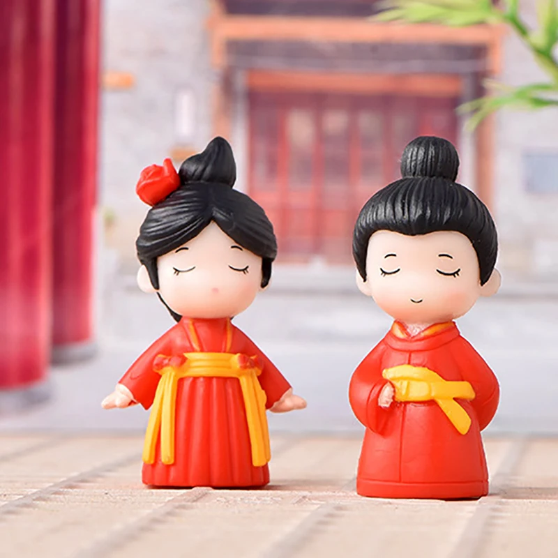 Smole, Nekaj Lutka Kitajski Slog Poročna Torta Pokrivalo Stranka Dobave Doma Dekoracijo Ornament Mikro Krajine DIY Bonsaj Dekor