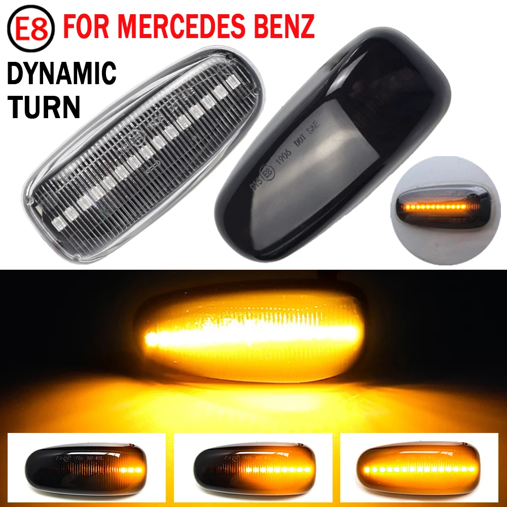 Za Mercedes E-Class W210 C-W202 Razred W208 R170 Dynamic LED Blinker Strani Oznako Vključite Opozorilne Luči Lučka