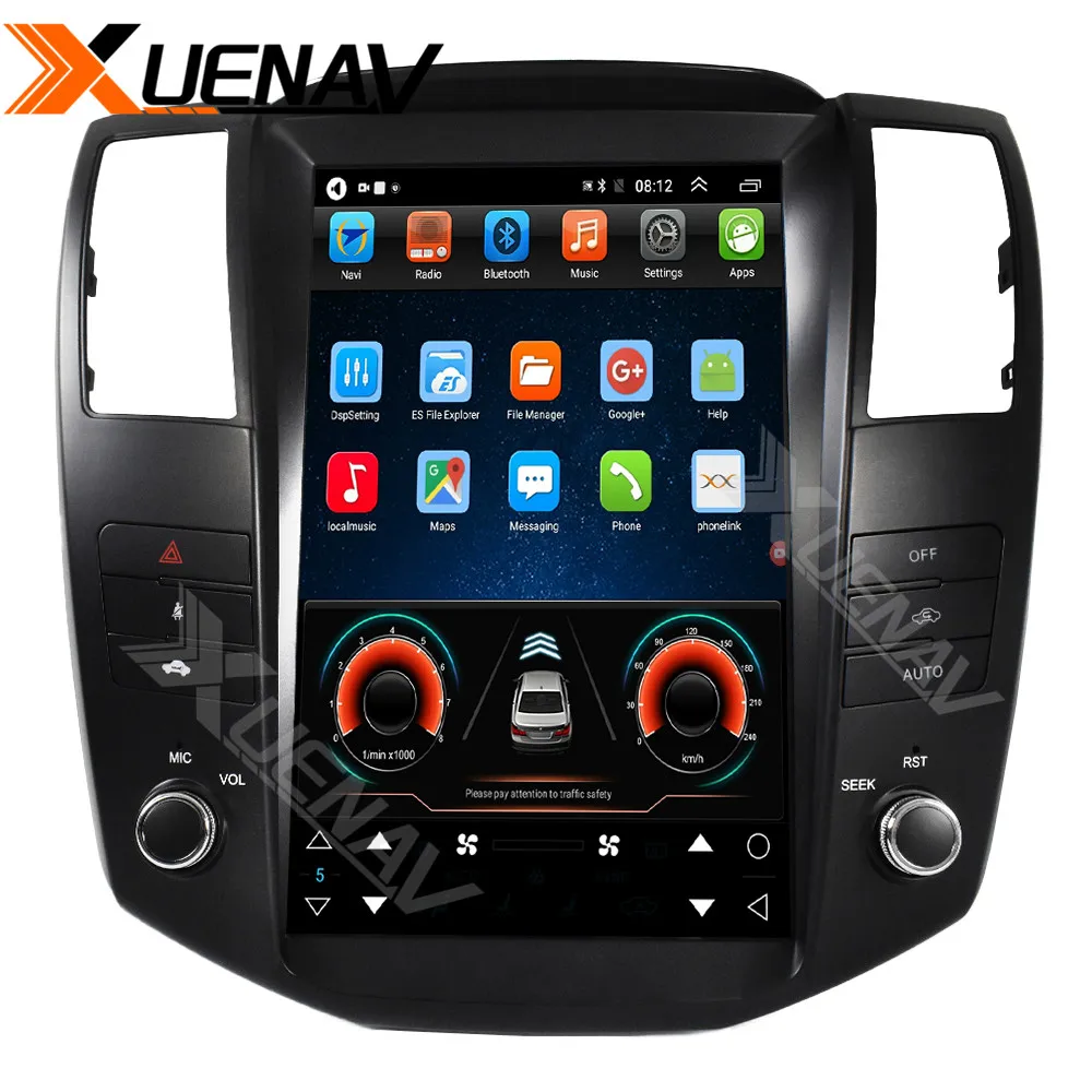 11.8 cm Za-Lexus PX6 Android DVD-Jev Avto, GPS navigacija Za-Lexus RX300 RX330 RX400 2004-2007 Navpično Zaslonu predvajalnika,