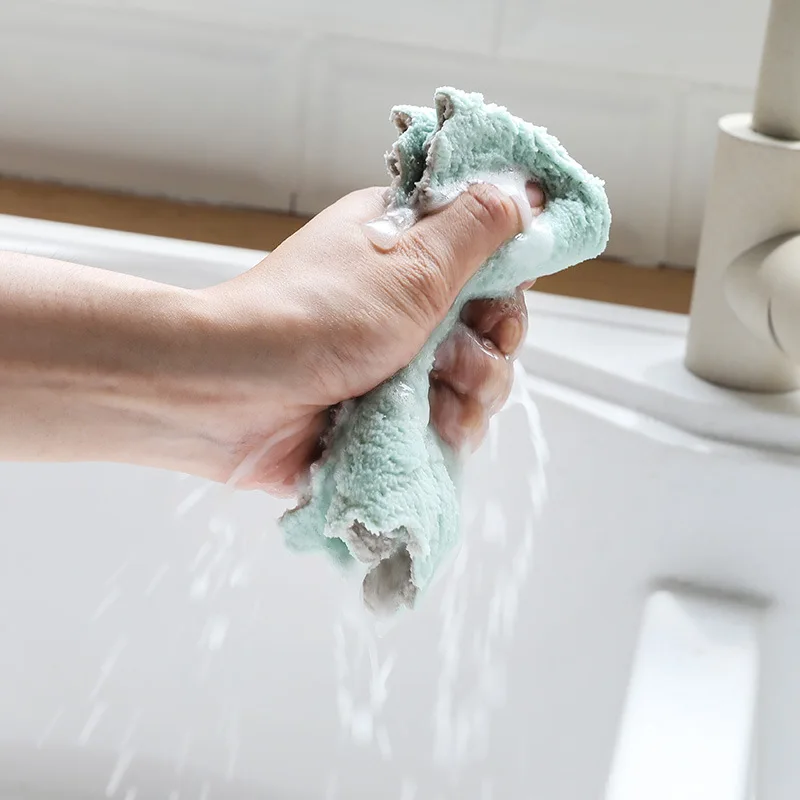 10Pcs Super Absorberende Mikrovlaken Vaatdoeken Visokim Izkoristkom Servies Huishoudelijke Reiniging Handdoek Keuken Orodja, Pripomočke,