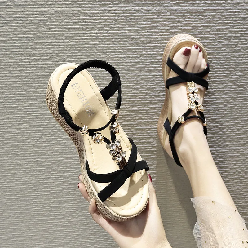 Sandali, čevlji za ženske klin platformo pete prostem sandali ženske ženski dekleta šport roman copate, čevlje, superge sandalias mujer