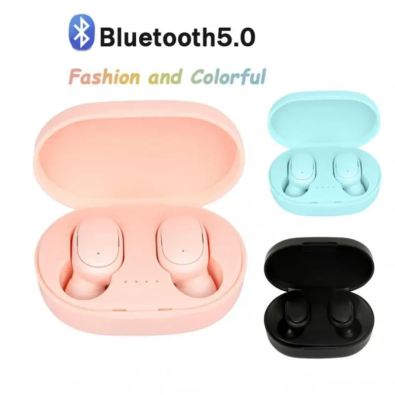 A6S Brezžična tehnologija Bluetooth 5.0 Šport Slušalke TWS Slušalke S Polnjenjem Polje Gaming Slušalke Stereo Bas Z Mic Zmanjšanje Hrupa
