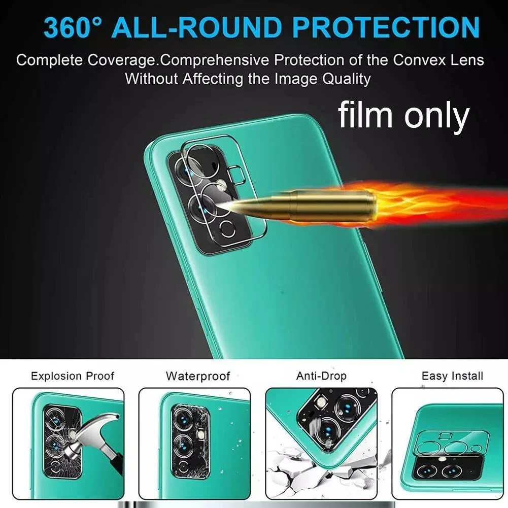 Za Motorola G9 Plus / G9 Igrajo Kaljeno Steklo 3D Objektiv Zaščitna Polno Zaščitnik Stekla, Kamere Len Film