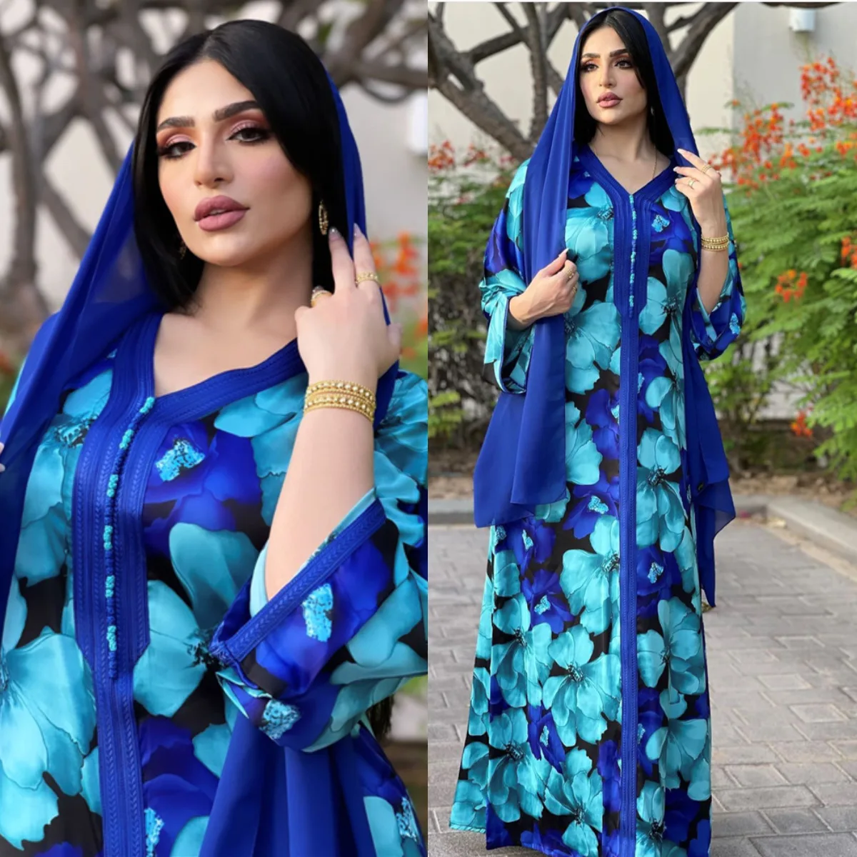 Indija je Musliman Abaya Obleka Ženske Maroški tam kaftan Turčija Hidžab Maxi Obleke, Islamska Oblačila Muslimani Ansambel Haljo Djellaba Jubah