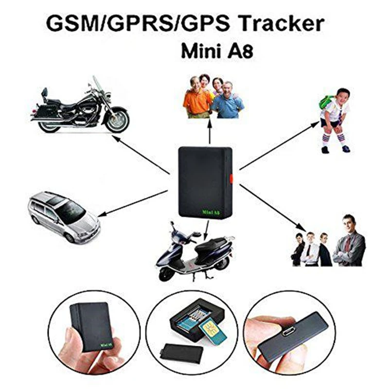 Mini GPS Tracker GPS Psi Finder GPS Tracker za Pse Prenosni Otrok Alarm GPS Tracker za Mačke Tipko Lokator Starejših GPS Tipke