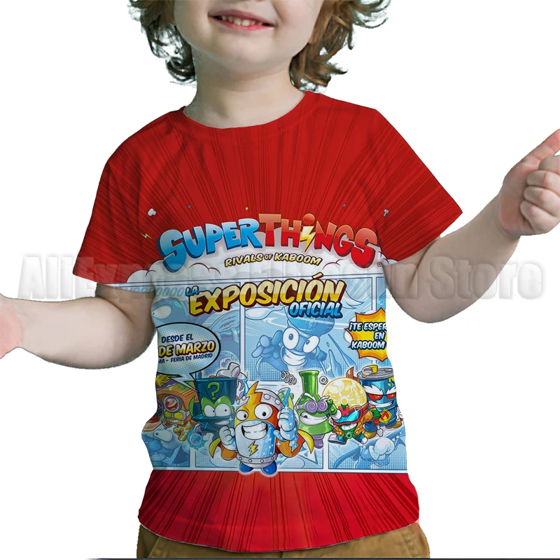 Malčka Superthings Moči Strojev, T Srajce Otroci Superzings 7 T-shirt Poletje Otrok Anime Risanke 3D Tshirt Tee Vrhovi Camiseta