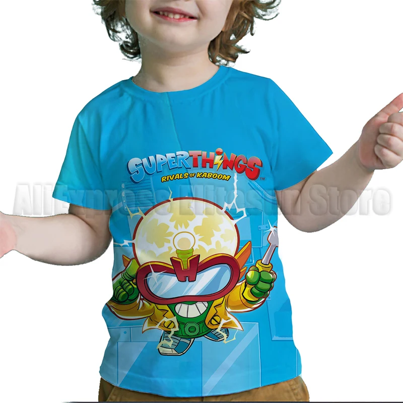 Malčka Superthings Moči Strojev, T Srajce Otroci Superzings 7 T-shirt Poletje Otrok Anime Risanke 3D Tshirt Tee Vrhovi Camiseta