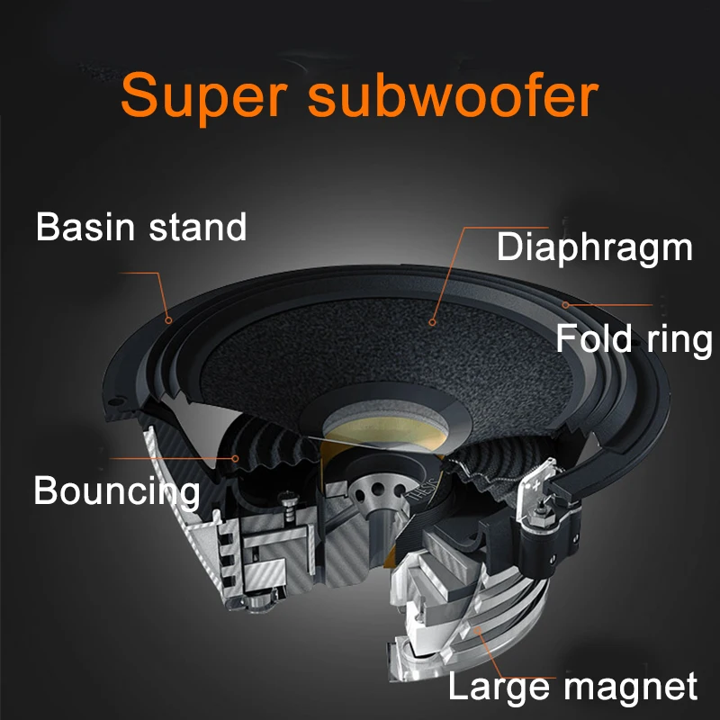 Bluetooth-združljiv Brezžični Zvočnik Subwoofer 600W Prenosni Super Bass Stereo Hi-fi Zunanji Mikrofon Karaoke AUX TF Zvočnik