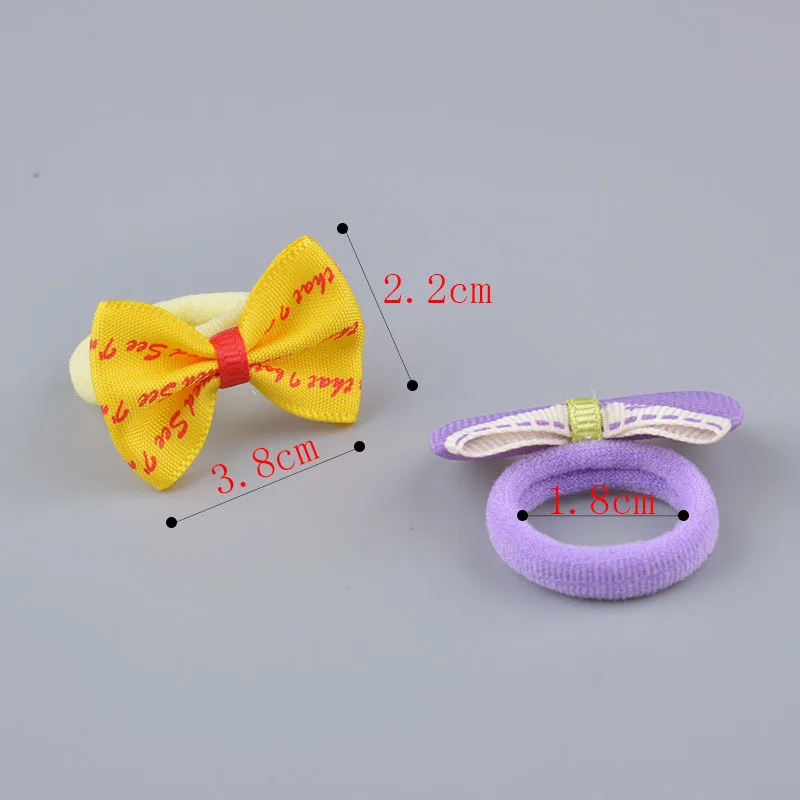 10 Kos Korejski Wersion Novost Mini Trdna Baby Elastično Gumico Glavo Vrv Ribbow Lok Kravato Za Dekleta Pokrivala Dodatki Za Lase