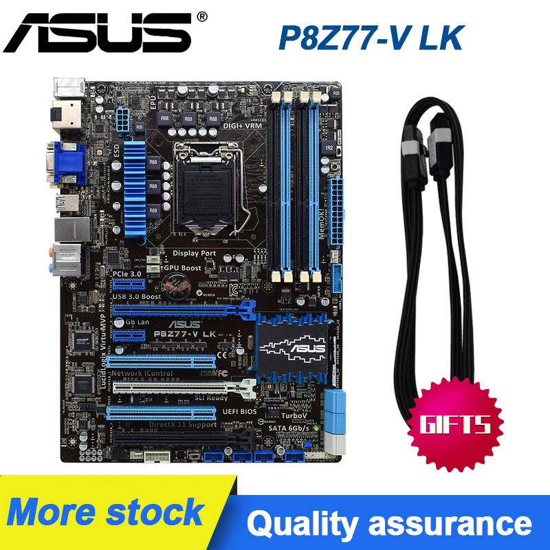 Asus P8Z77-V LK Desktop Motherboard intel Z77 Socket LGA 1155 i3 i5, i7 DDR3 32 G ATX intel Uporablja Originalne matične plošče