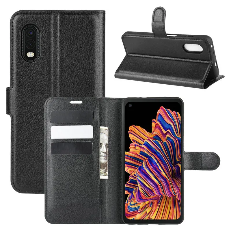 Denarnica, Telefon, Ohišje za Samsung Galaxy Xcover Pro SM-G715F Flip Usnja Kritje Primeru Capa Etui Fundas