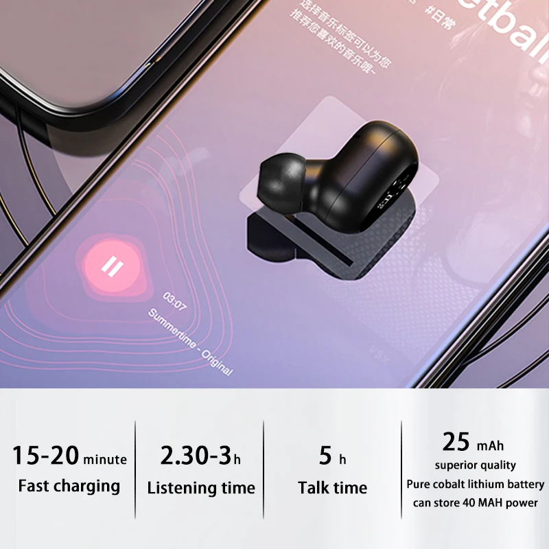 2021 Nevidno Stavko Brezžične Slušalke šumov Bluetooth Slušalke Prostoročne Stereo Slušalke TWS Slušalka Z Mikrofonom