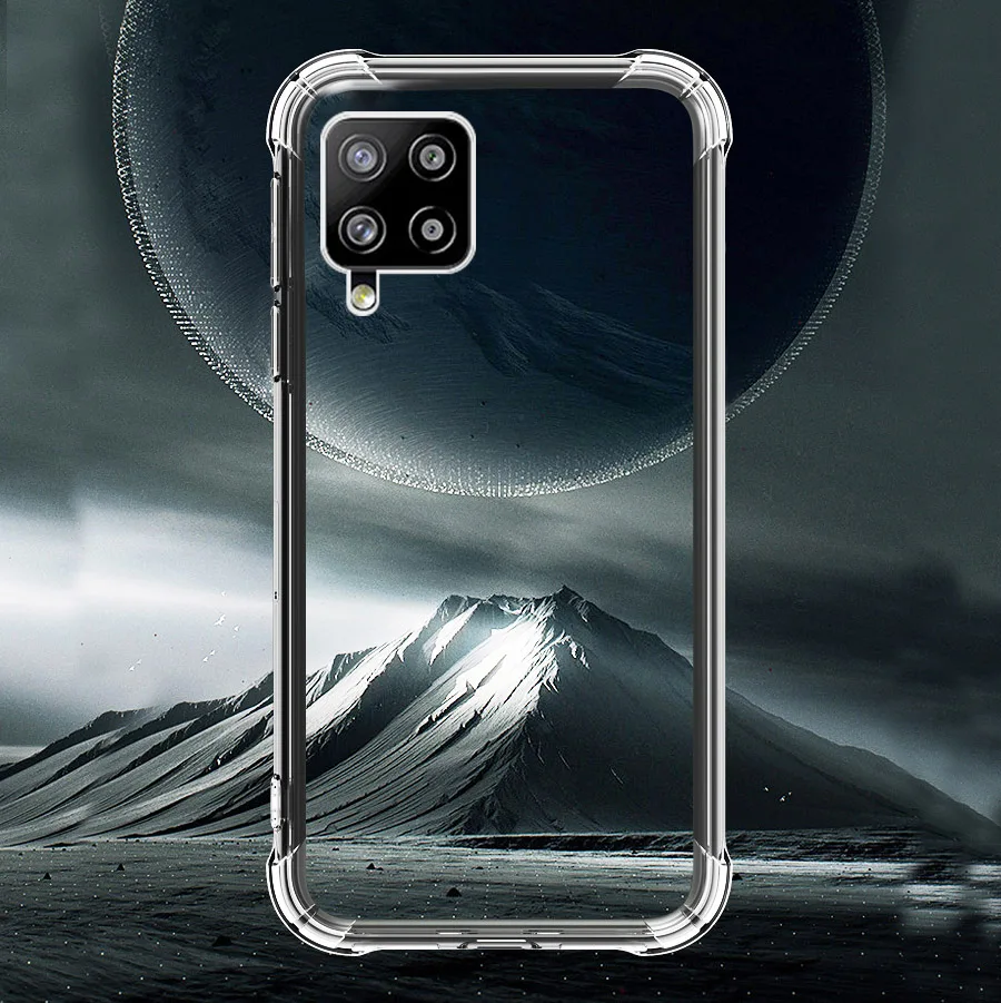 Shockproof Flip Telefon Primerih Za Samsung A32 A52 A72 A02 A02s A12 Primeru Pregleden Slim Hrbtni Pokrovček Na Samsun Galaxi 32 3D Oklep