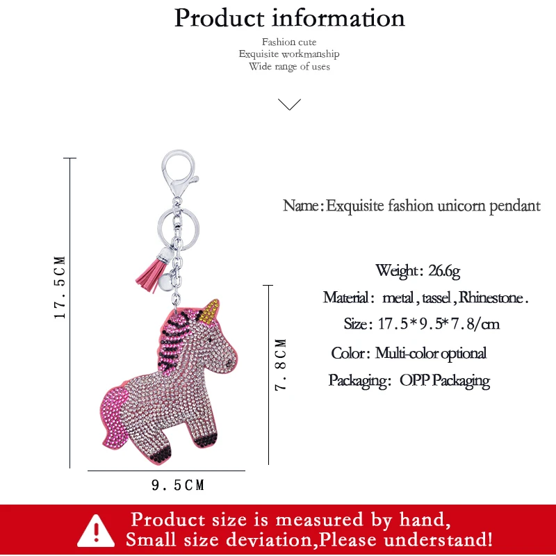 Čezmejno prodajo korejski flanela nosorogovo samorog keychain obesek ustvarjalne foal tassel pribor, vreča obesek