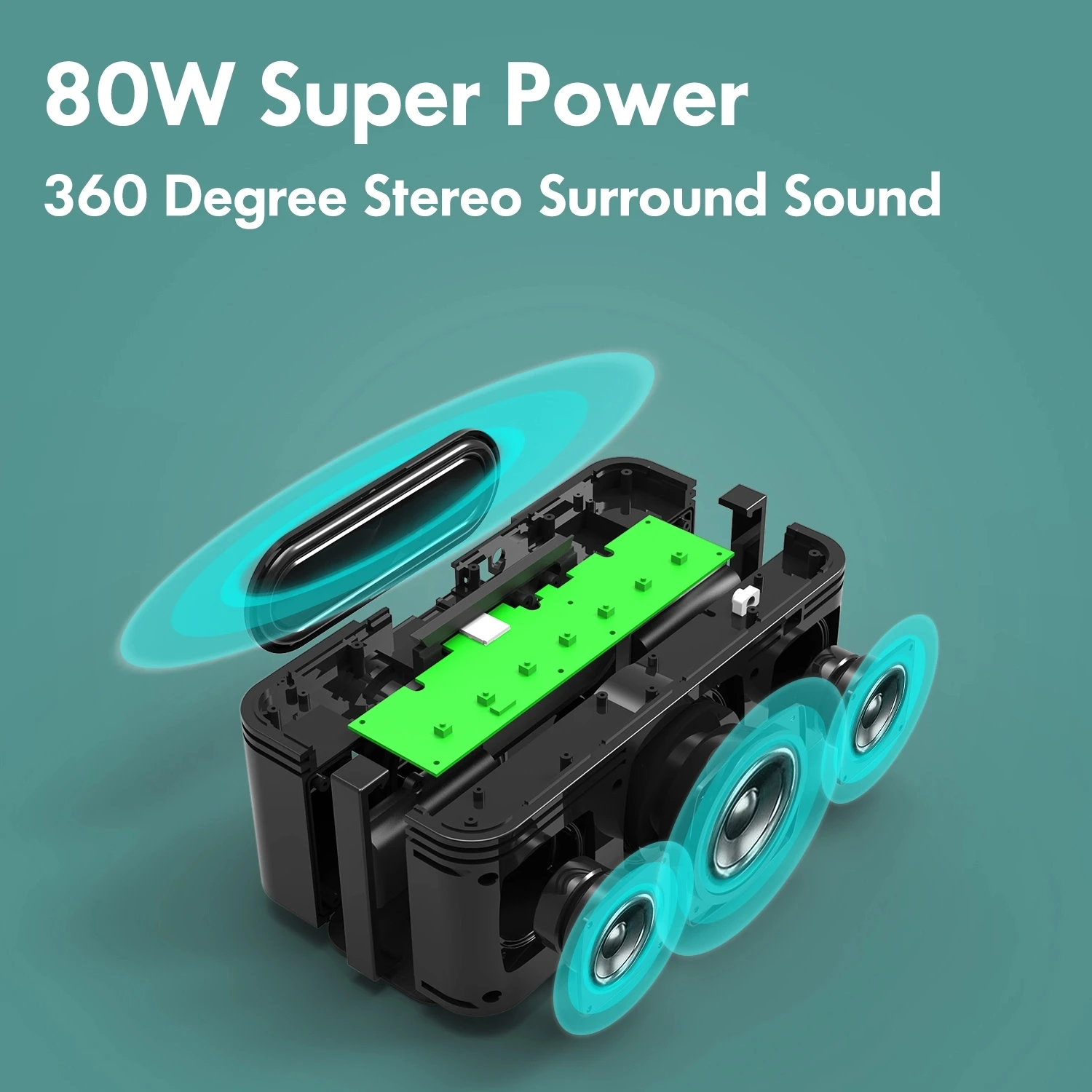 Xdobo Bluetooth Zvočnik 80W High Power Prenosni Stereo Zvočnik Brezžični Glasbeni Avdio Podpira TF Kartice FM Radio Nepremočljiva Št.